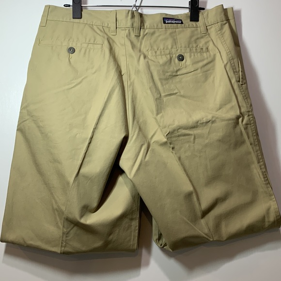 Vintage Patagonia Straight Leg Light Mustard Organic Cotton Khaki Pants 34 - Picture 4 of 8